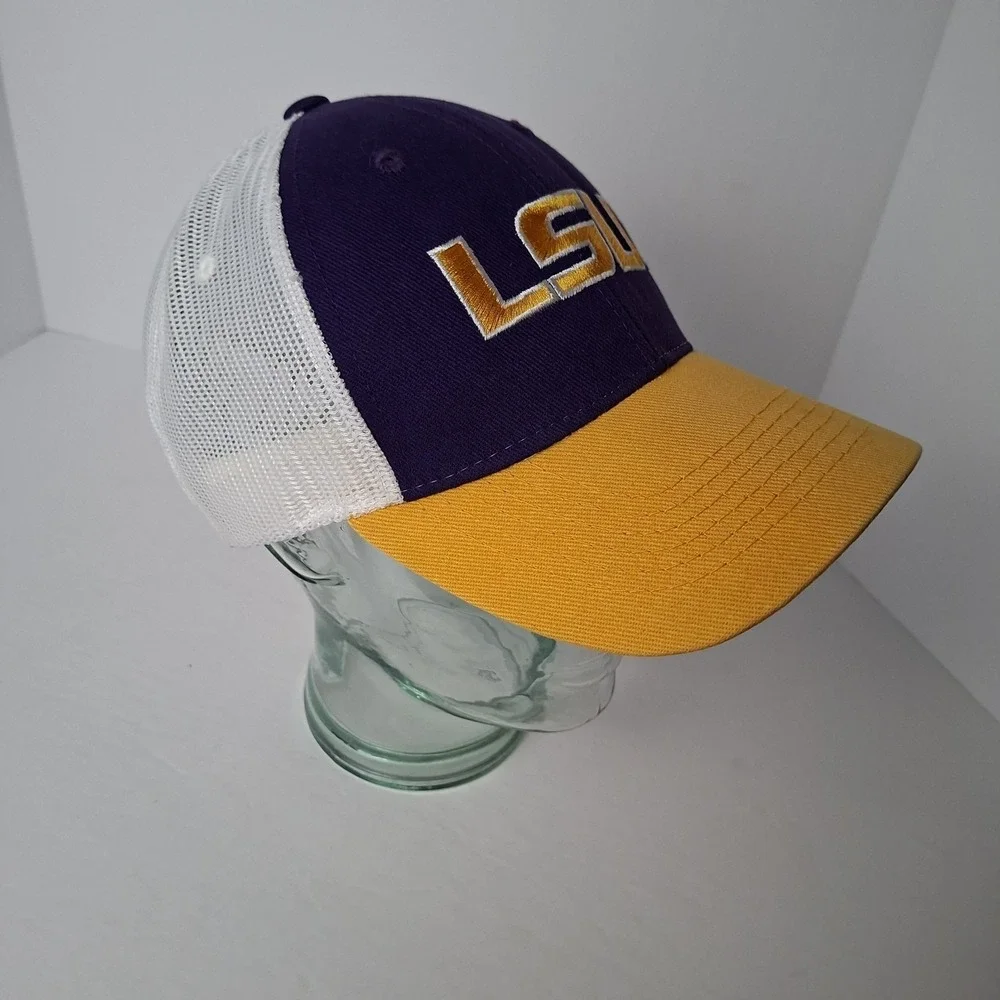 Vintage LSU Tigers Snapback Hat Cap Purple VTG Used‎ Authentic OSFA Captivating